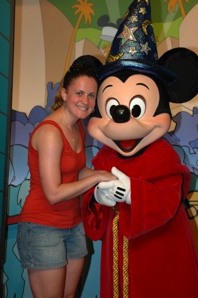 Megan with Mickey