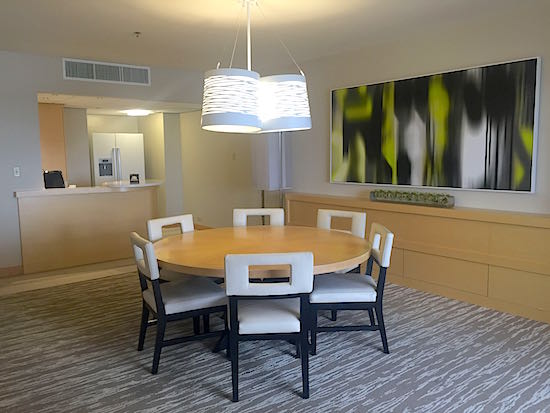 Disney's Contemporary Resort One- and Two-Bedroom Suite dining room image