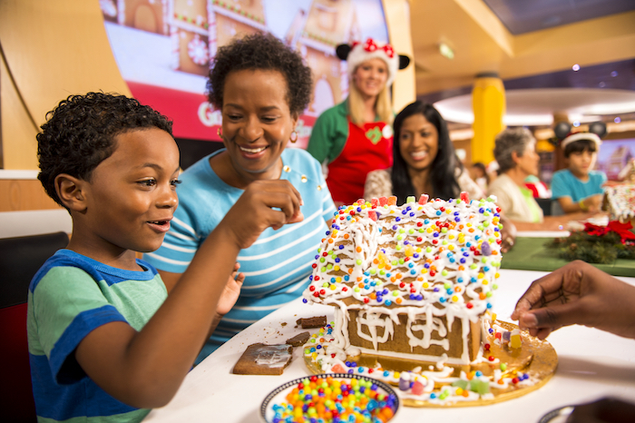 Disney Cruise Line gingerbread house building image