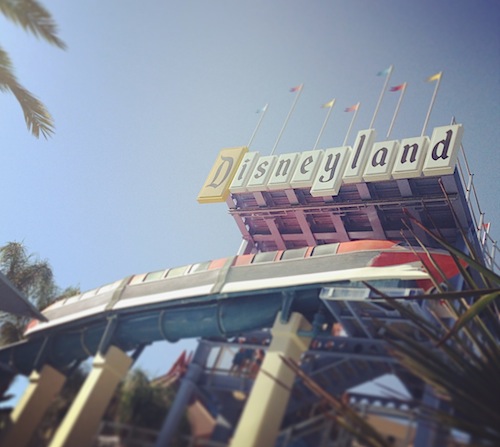 Disneyland Hotel Monorail Slide