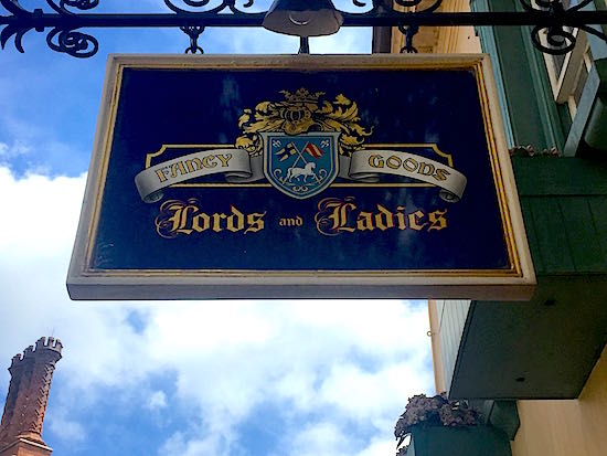 Epcot United Kingdom Lords and Ladies shop image