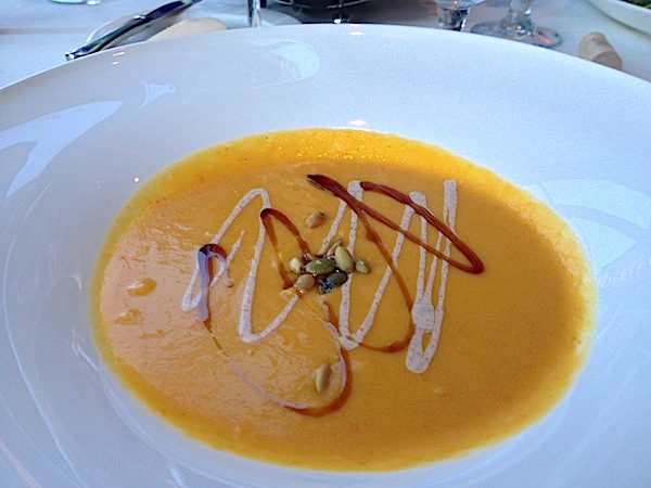 The Dining Room at Wolfgang Puck's Grand Cafe Downtown Disney butternut squash soup image