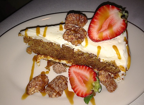 The Dining Room at Wolfgang Puck's Grand Cafe Downtown Disney carrot cake image