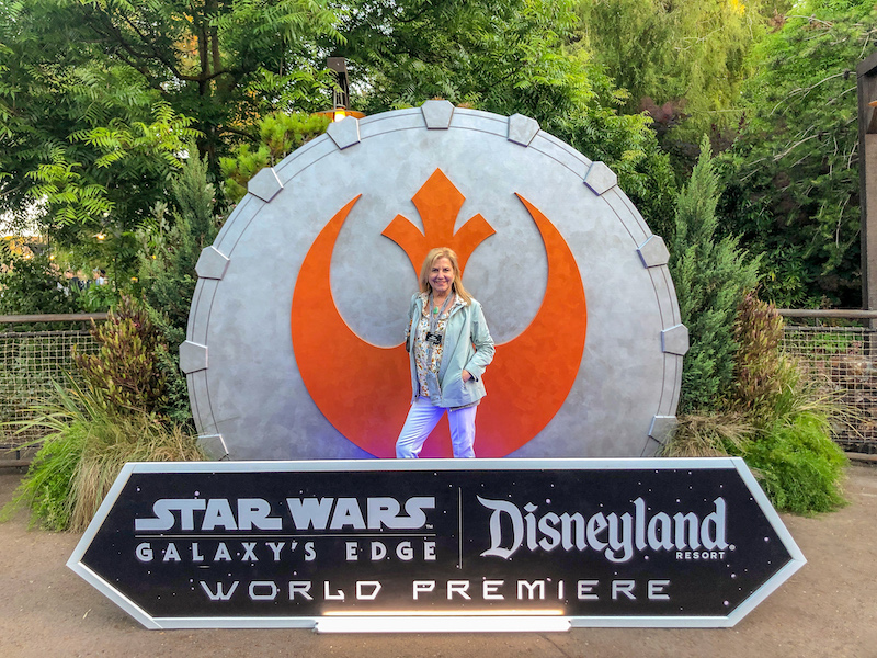 Cara Goldsbury Star Wars Galaxy's Edge grand opening image