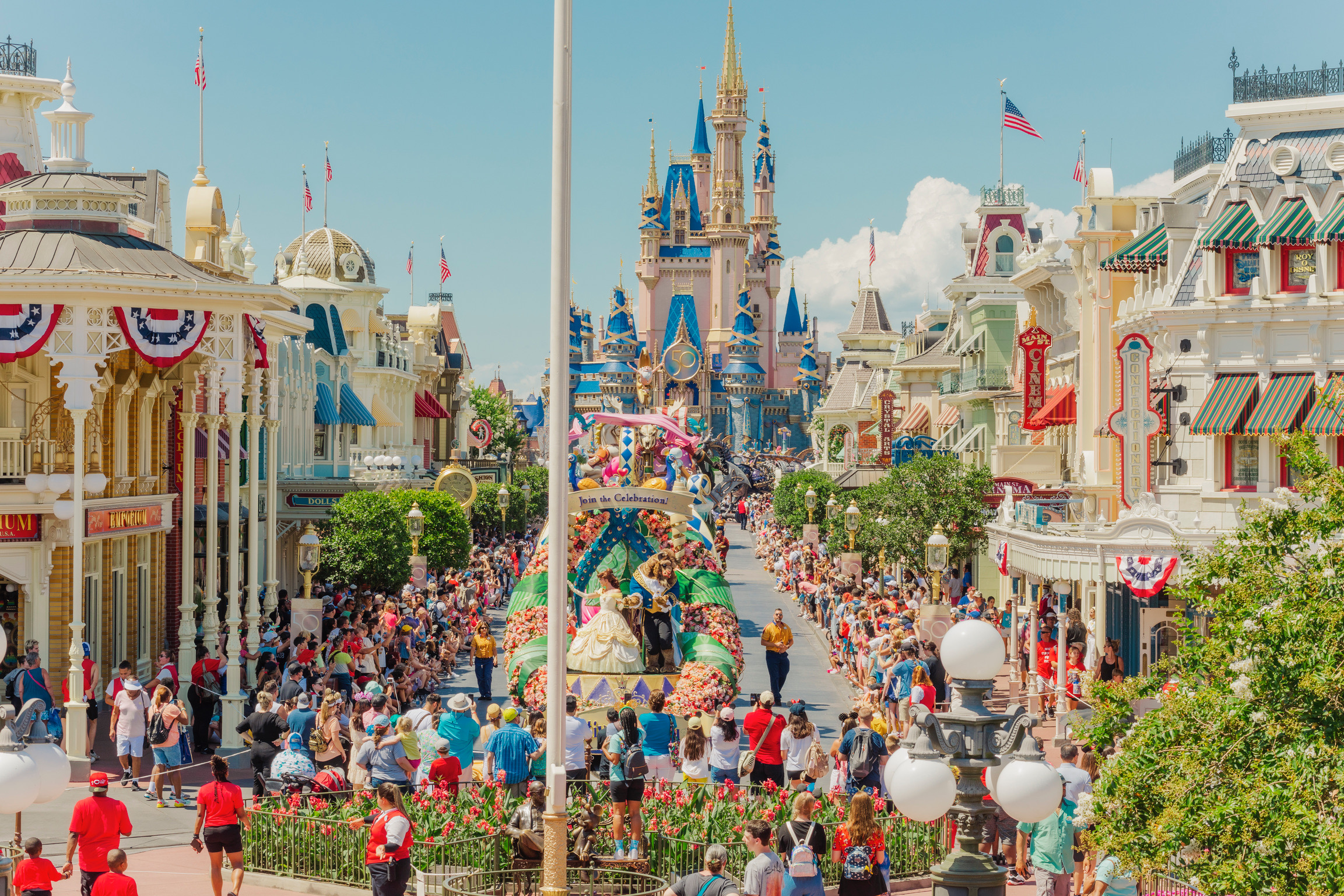 The splendor of Main Street laid out before you at the VIP Tour Parade Viewing Area in Magic Kingdom